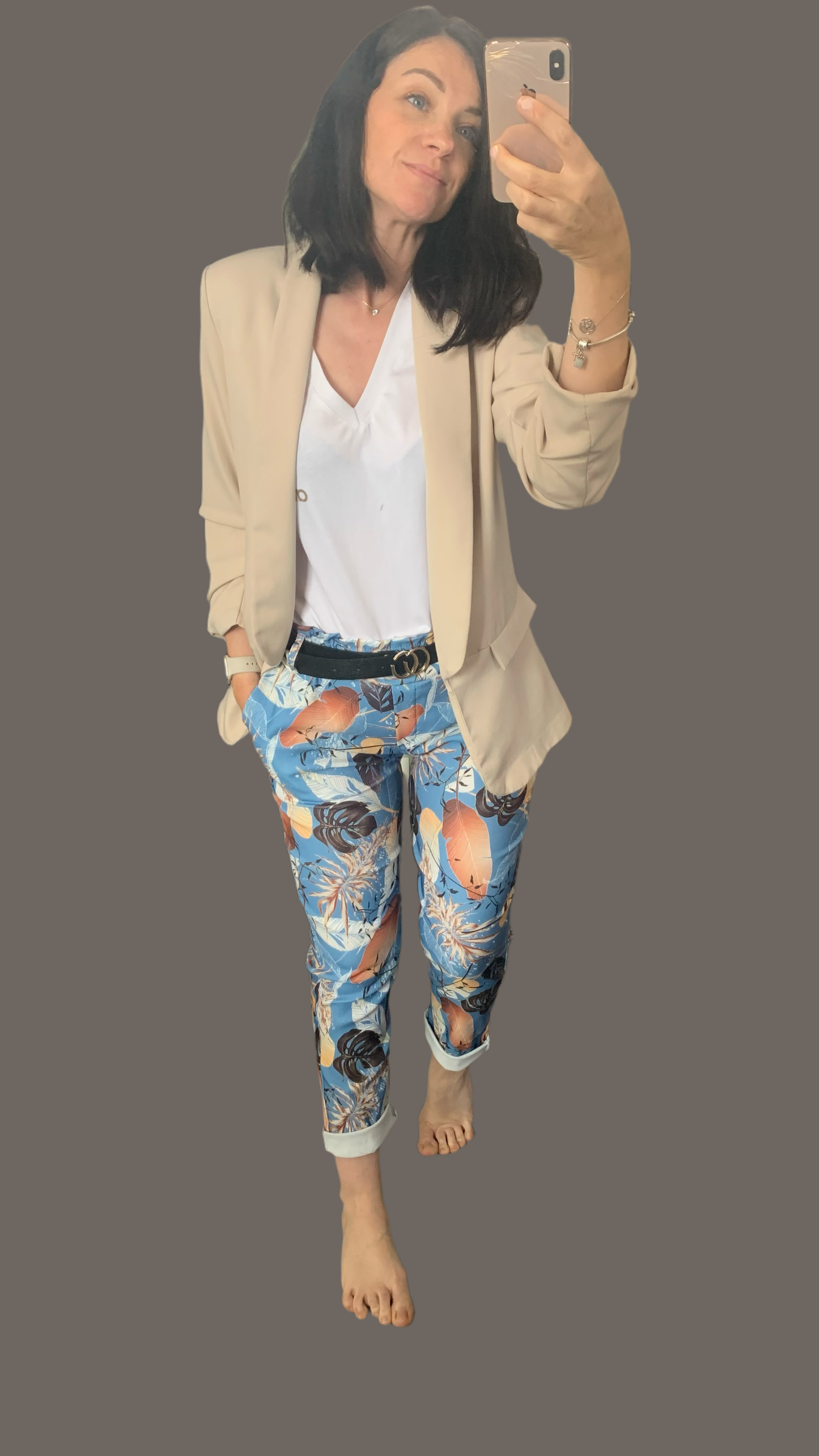 Pantalon fleuri